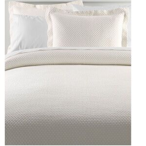 LL Bean Organic Honeycomb Matelassé Bedspread King